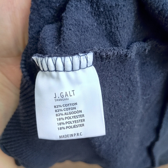 John Galt Woman’s 1/4 Zip Pullover Sweater Navy Blue Sz S Collared LA 1984 - Picture 6 of 8